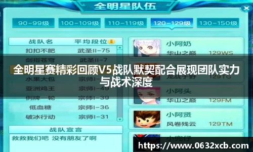 全明星赛精彩回顾V5战队默契配合展现团队实力与战术深度